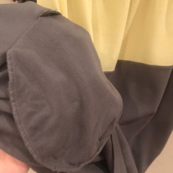 ✨🎨 BCBG Max Azria Women’s Yellow, Beige & Gray Colorblock Dress | Size S 🎨✨ - Picture 7 of 8